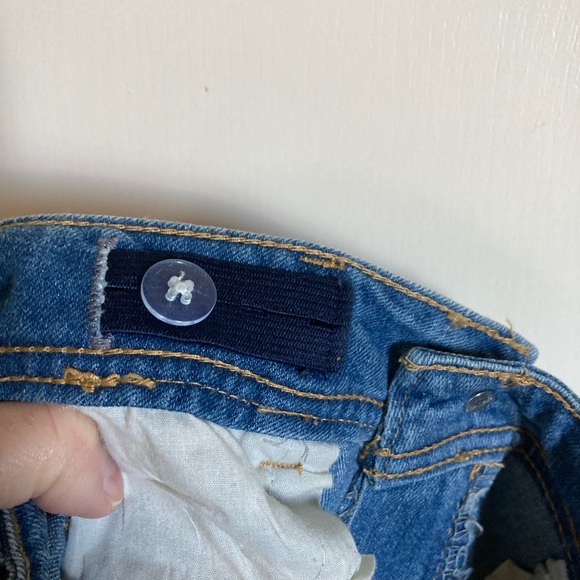 🌞Total Girl Medium Wash Crystal Detail Bermuda Denim Shorts #IB - Picture 7 of 9